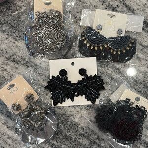 Boho Earrings Lot of 5 pair